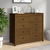 vidaXL Armoire lat&eacute;rale Marron Miel 100x40x90 cm Bois de pin massif