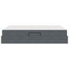 vidaXL Lit avec rangement et matelas Gris fonc&eacute; 140 x 200 cm Velours