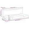 vidaXL Coussins de palette lot de 2 vert vif tissu