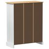 vidaXL Cabinet &agrave; chaussures Blanc 86 x 38.5 x 1080 cm Pin massif
