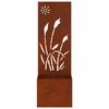 vidaXL &Eacute;cran de confidentialit&eacute; de jardin Fretwork Rouill&eacute; 50 x 140 cm