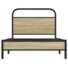 vidaXL Cadre de lit sans matelas 100x200 cm ch&ecirc;ne sonoma