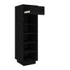vidaXL Armoire à chaussures noir 30x34x105 cm bois de pin massif