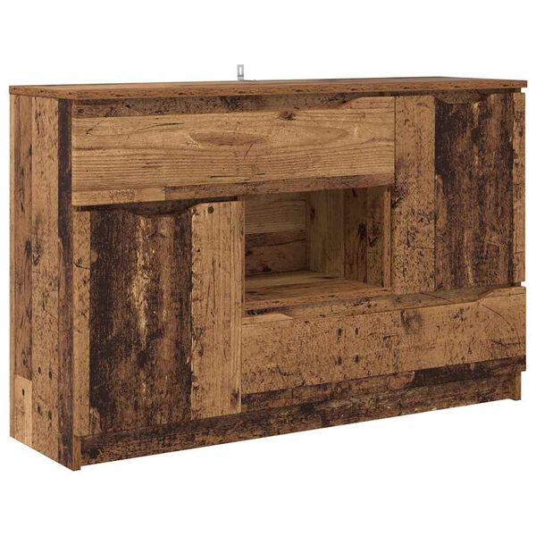 vidaXL Buffet Bois Ancien 100 x 30 x 65,6 Bois d'ing&eacute;nierie
