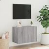 vidaXL Meuble TV mural sonoma gris 60x30x41 cm
