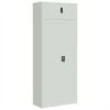 vidaXL Classeur gris clair 90x40x220 cm acier