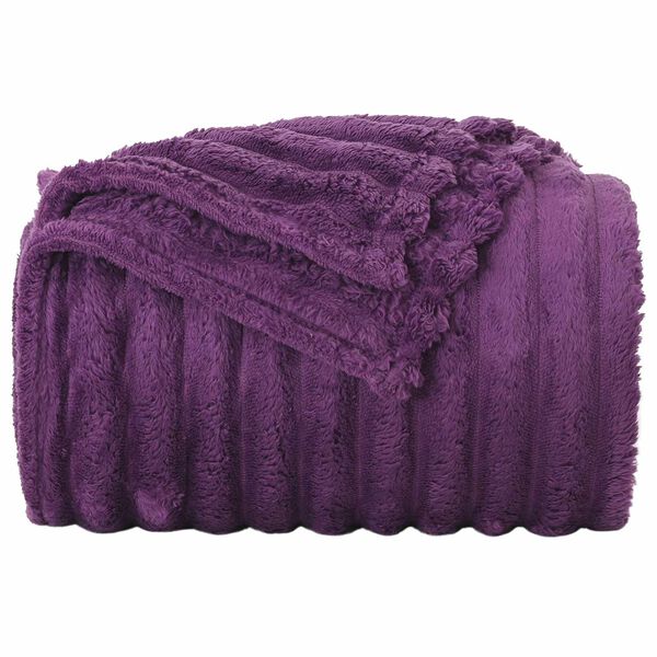 vidaXL Jet&eacute; Violet 240 x 220 cm Toison