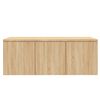 vidaXL Meuble TV Ch&ecirc;ne sonoma 80x34x30 cm Bois d'ing&eacute;nierie