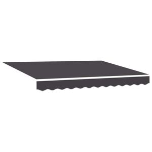 vidaXL Toile de rechange pour auvent Anthracite 2,5 x 2 m Polyester