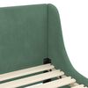 vidaXL Cadre de lit pour enfants avec t&ecirc;te de lit Vert Mer 90 x 190 cm