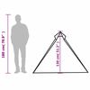 vidaXL Tente suspendue tipi 1 personne bleu imperm&eacute;able