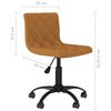 vidaXL Chaises pivotantes &agrave; manger lot de 2 Marron Velours