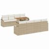 vidaXL Ensemble de canap&eacute; de jardin 9 pc Beige et cr&egrave;me