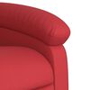 vidaXL Fauteuil inclinable &eacute;lectrique rouge similicuir