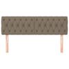 vidaXL T&ecirc;tes de lit 2 pcs Taupe 80x7x78/88 cm Tissu