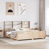 vidaXL Lit biblioth&egrave;que sans matelas 180x200 cm bois massif