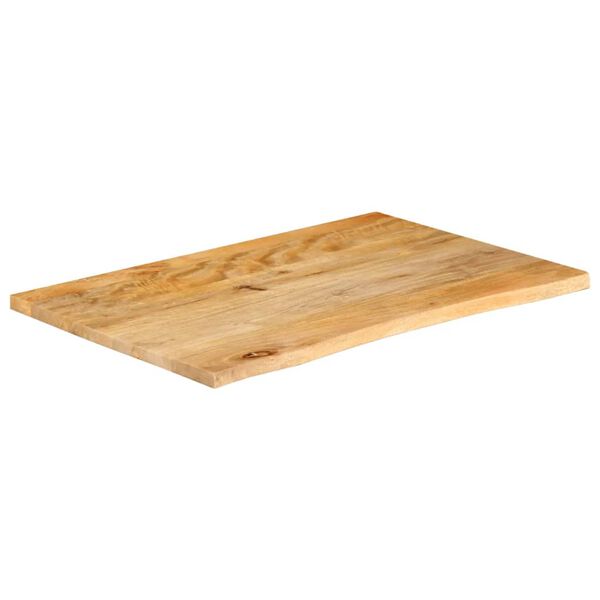 vidaXL Dessus de table &agrave; bord vivant 70x60x3,8 cm bois massif manguier