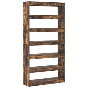 vidaXL Biblioth&egrave;que Ch&ecirc;ne fum&eacute; 100 x 30 x 198 cm Bois d'ing&eacute;nierie
