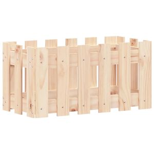 vidaXL Jardini&egrave;re avec design de cl&ocirc;ture 60x30x30 cm pin massif