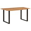 vidaXL Table de salle &agrave; manger 154x80x76 cm Bois d'acacia solide