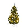 vidaXL Sapin de No&euml;l artificiel articul&eacute; 150 LED et boules 120 cm