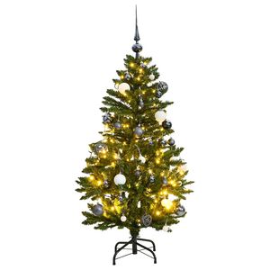 vidaXL Sapin de No&euml;l artificiel articul&eacute; 150 LED et boules 120 cm
