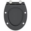 vidaXL Si&egrave;ge de toilette Anthracite 47 x 37,5 x 3,8 cm Duroplast