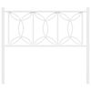 vidaXL T&ecirc;te de lit de remplacement m&eacute;tal blanc 100 cm