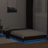 vidaXL Cadre de lit avec lumi&egrave;res LED sans matelas 90x200 cm