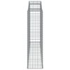 vidaXL Paniers &agrave; gabions arqu&eacute;s 17 pcs 300x50x180/200 cm fer galvanis&eacute;