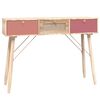 vidaXL Table console avec tiroirs 105x30x75 cm bois d'ing&eacute;nierie