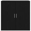 vidaXL Buffet Ch&ecirc;ne noir 79 x 38 x 80 cm Bois d'ing&eacute;nierie