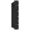 vidaXL Pieds de table basse en U, 2 pi&egrave;ces, noir, 60 x (42-43) cm, acier