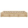 vidaXL Cadre de lit avec tiroirs sans matelas ch&ecirc;ne sonoma 200x200 cm