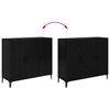 vidaXL Buffet Ch&ecirc;ne noir 34 x 90 x 80 cm Bois d'ing&eacute;nierie