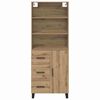 vidaXL Haut Armoire avec tiroir Ch&ecirc;ne artisanal 69,5 x 34 x 180 cm