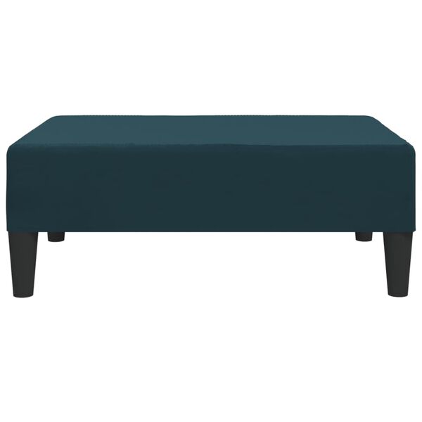 vidaXL Repose-pied Bleu 78x56x32 cm Velours