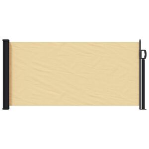 vidaXL Store lat&eacute;ral r&eacute;tractable Sable 500 x 100 cm Polyester