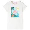 T-shirt pour enfants &eacute;cru 92