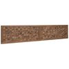 vidaXL T&ecirc;te de lit Montage mural Naturel 200 cm Bois de teck massif