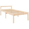 vidaXL Lit pour personne &acirc;g&eacute;e et t&ecirc;te de lit 90x200 cm bois massif