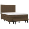 vidaXL Sommier &agrave; lattes de lit avec matelas Marron fonc&eacute; 140x200 cm
