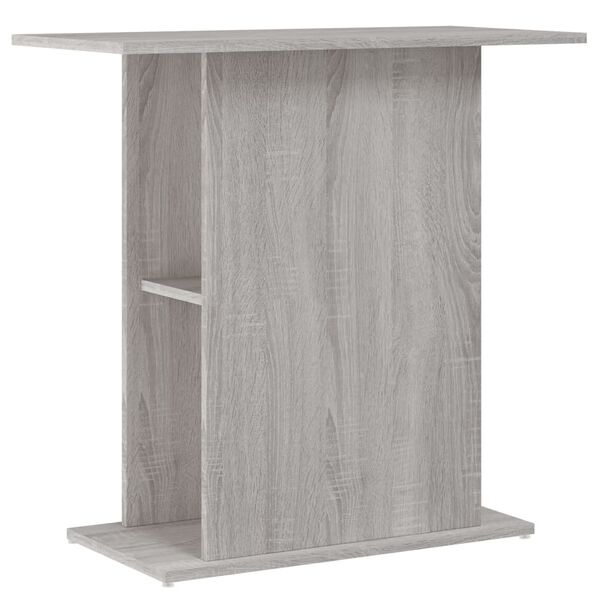 vidaXL Support d'aquarium sonoma gris 75x36x72,5 cm bois d'ing&eacute;nierie