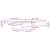 vidaXL Cadre de lit sans matelas blanc 180x200 cm