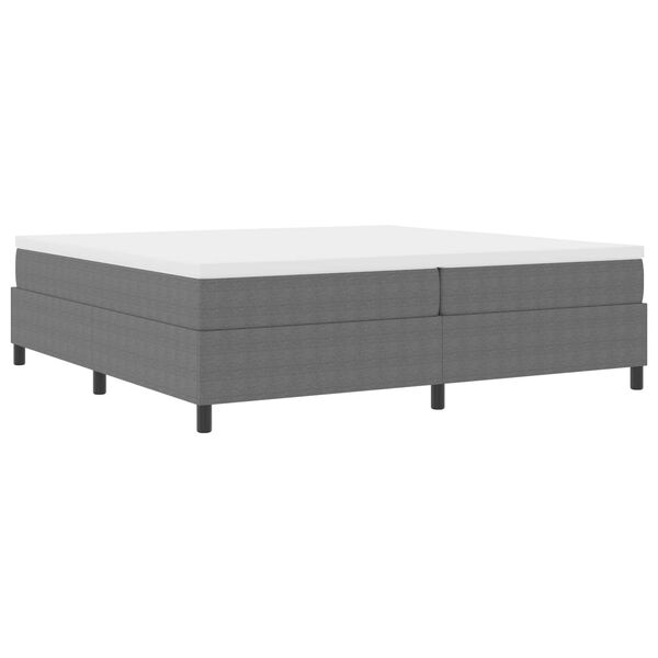 vidaXL Cadre de lit plateforme Gris clair 200 x 200 cm tissu