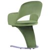 vidaXL Chaises &agrave; manger lot de 2 vert velours
