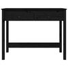 vidaXL Bureau avec tiroirs Noir 100x50x78 cm Bois massif de pin