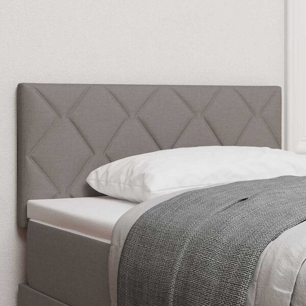 vidaXL T&ecirc;te de lit avec t&ecirc;te de lit Taupe 100 cm Cuir synth&eacute;tique