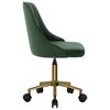 vidaXL Chaises pivotantes &agrave; manger lot de 6 vert fonc&eacute; velours