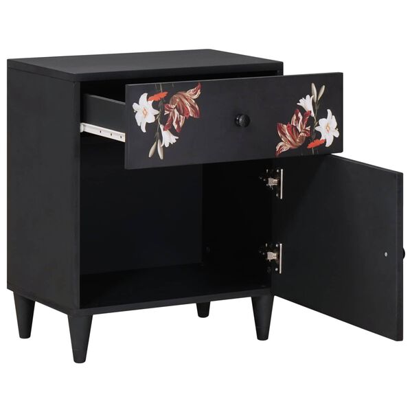 vidaXL Table de chevet avec tiroir Multicolore 50 x 33 x 60 cm
